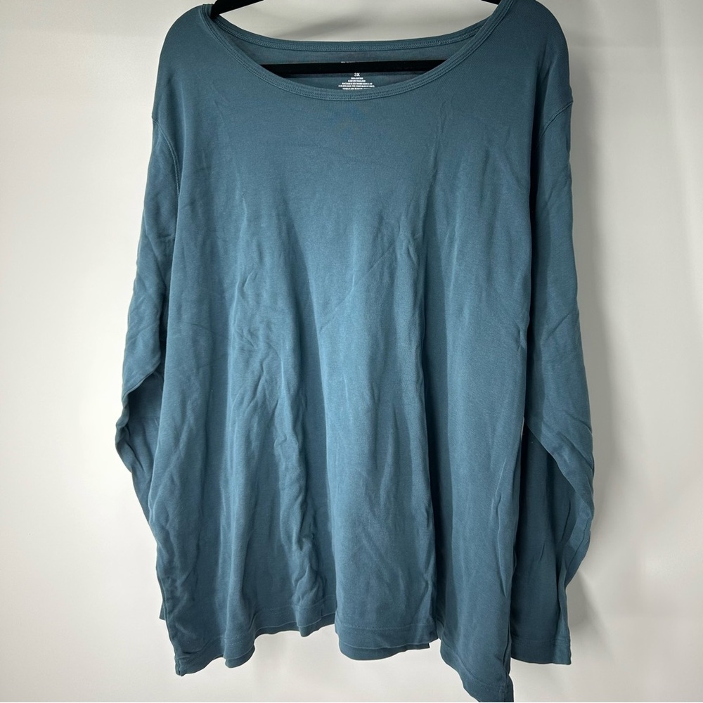 Duluth Trading Co Blue Long Sleeve Shirt